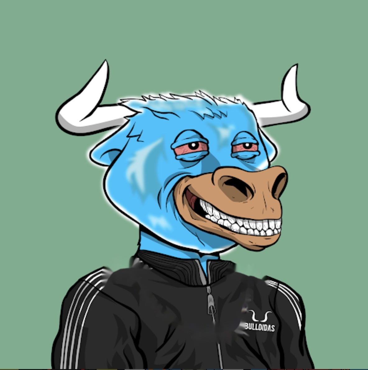 Bull with GOOY chain